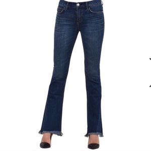 Current Elliott Flip Flop Jeans Raw Frayed Hem